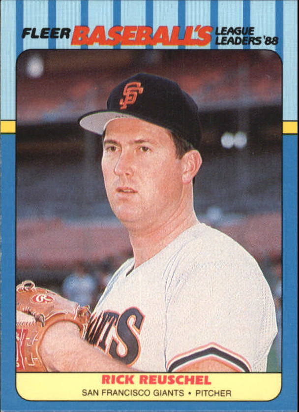 1988 Fleer League Leaders Baseball Cards       032      Rick Reuschel